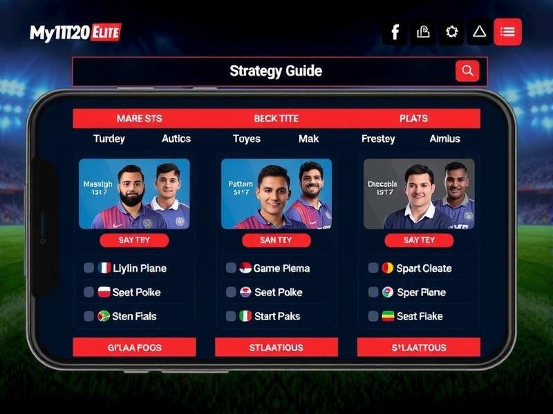 My11T20 Elite Mobile App Interface